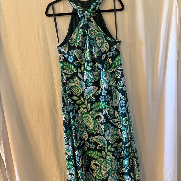 NWT Loft paisley Halter Midi Dress - Picture 3 of 9